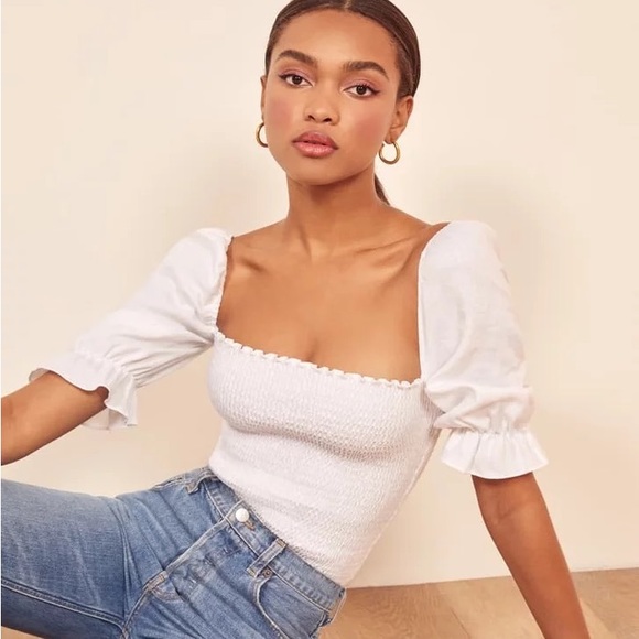 Reformation Linen Blouse - Picture 2 of 7